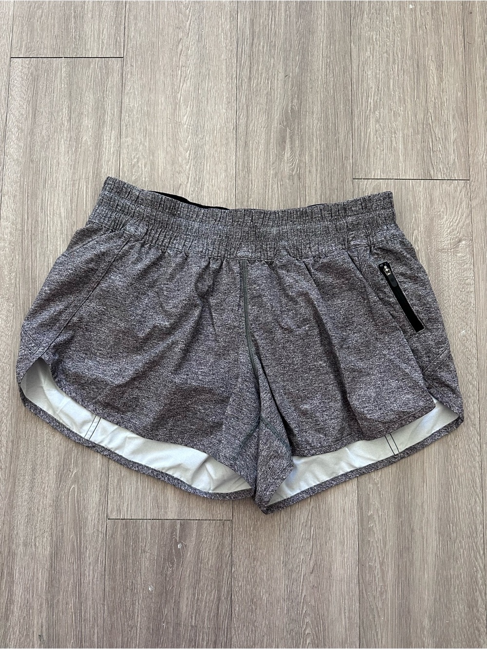 lululemon athletica Heather Charcoal Gray Athletic Shorts